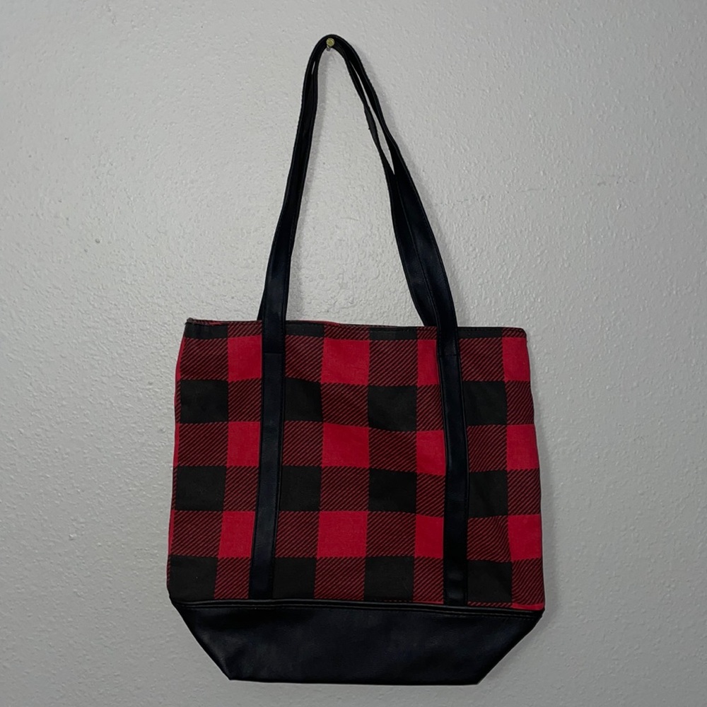 Checkered Book Bag